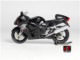 1-12 Suzuki GSX1300R Hayabusa 2001 motorcycle Diecast model-Black color